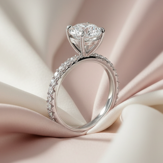 Lina Pave Ring Editorial Style