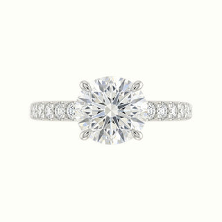 Lina Pave Ring | White Gold