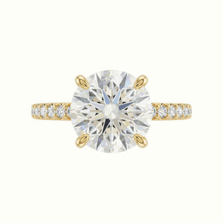 Lina Pave Ring | Yellow Gold