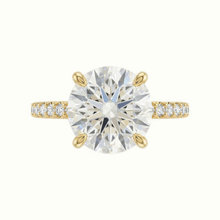 Lina Pave Ring | Yellow Gold